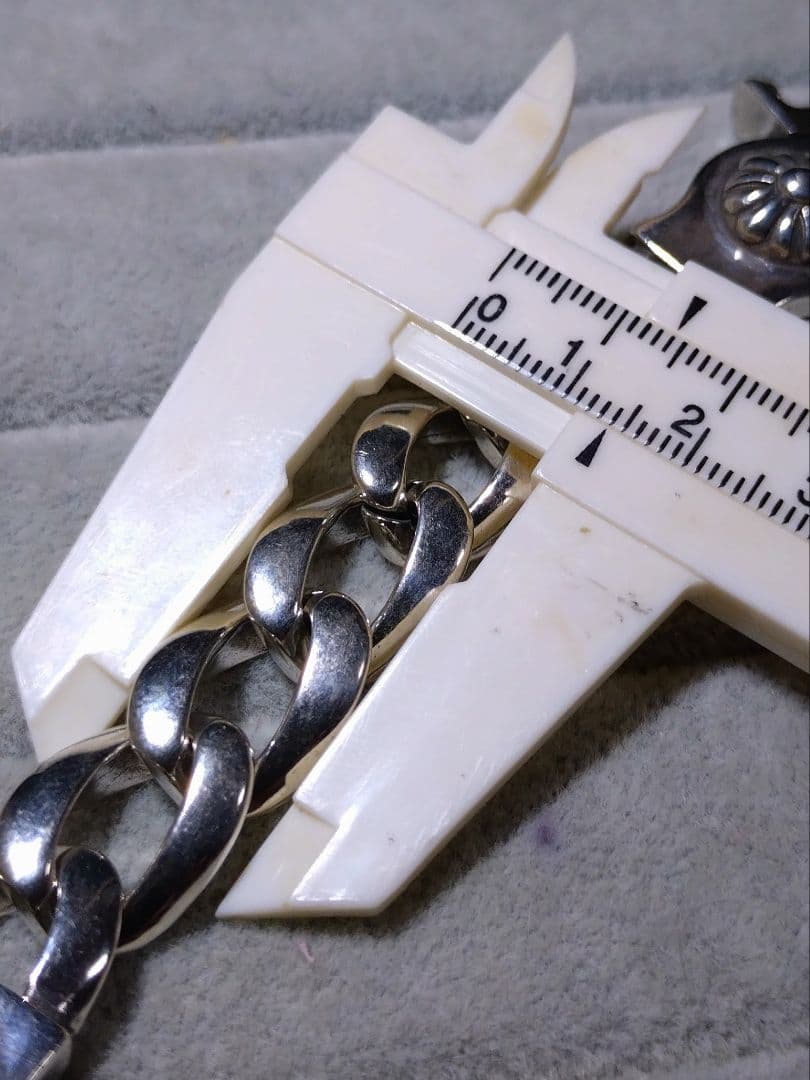 silver 925 メンズ ダガーブレスレット 剣 重厚 22cm 刻印有り