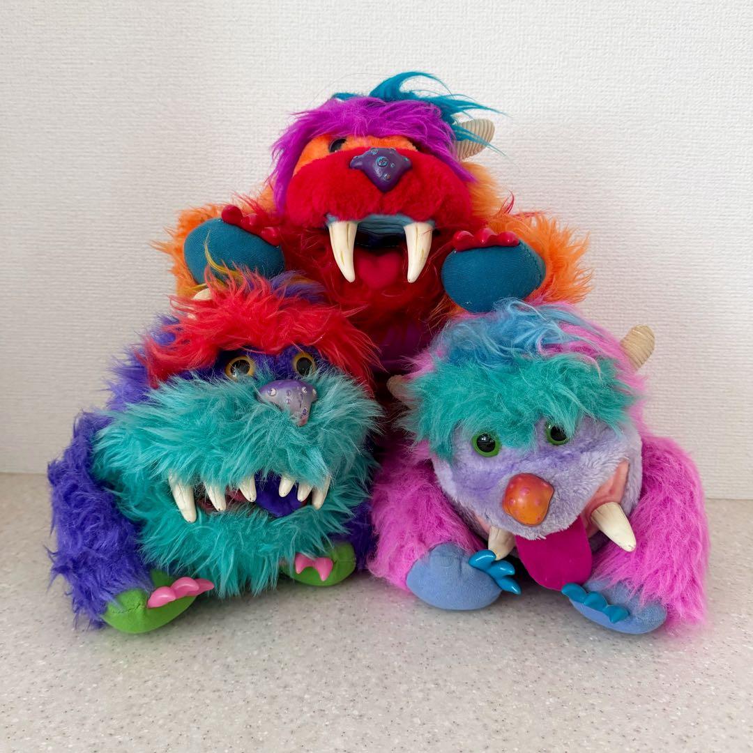 ヴィンテージ　アメトイ　マイペットモンスター　ぬいぐるみ　3点セット