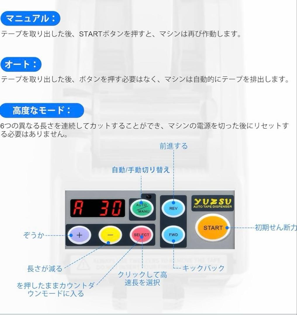 電動テープカッター 電動 テープカッター 自動カルーセル　テープ幅6-60mm