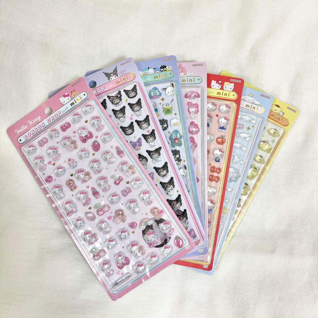 【新品】サンリオ　ボンボンドロップシール mini 正規品　ハローキティ　クロミ