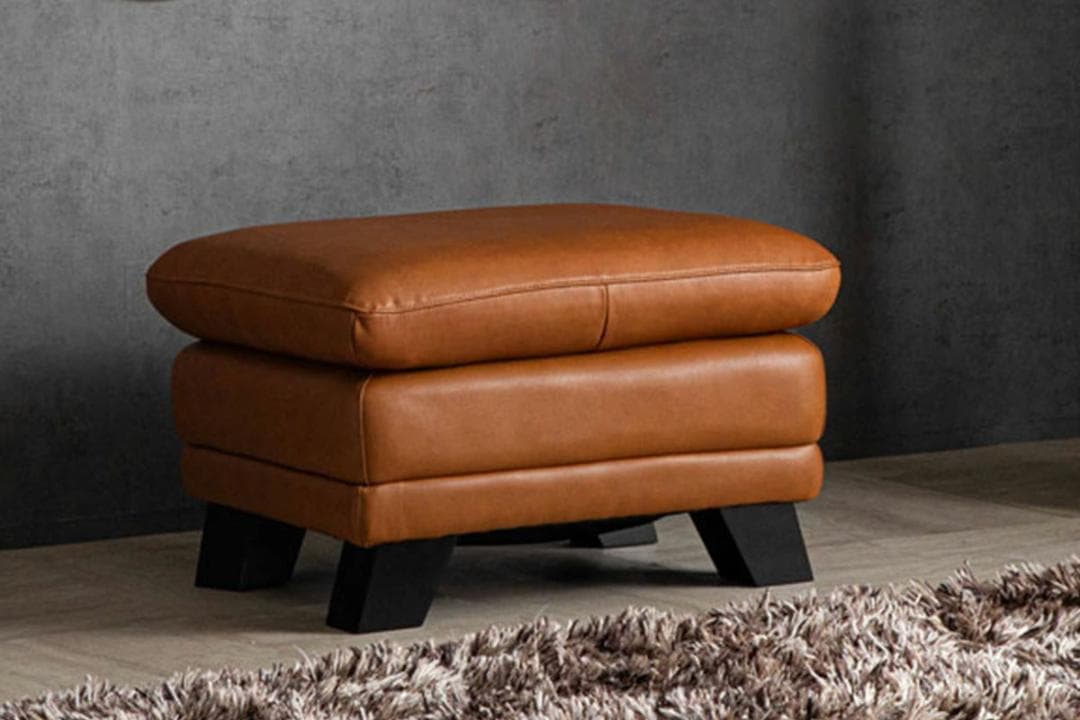オットマン 本革 キャメル スツール 足置き