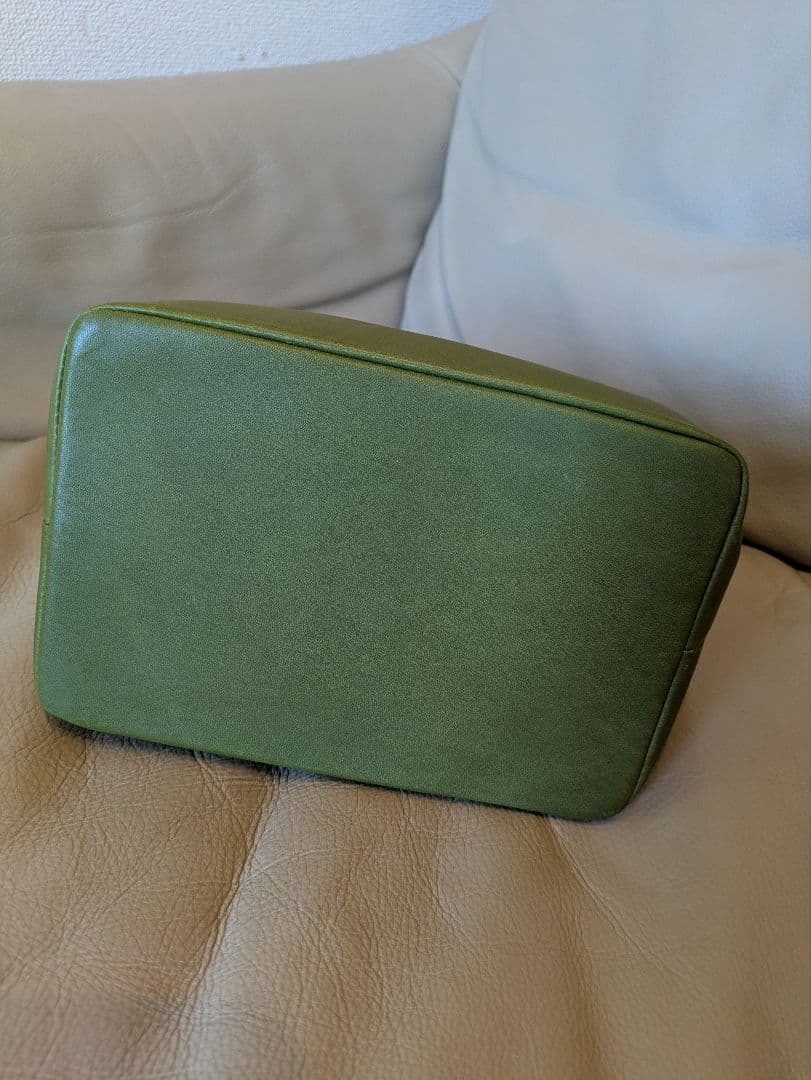 新品未使用　Patina HIROFU イタリア製　バッグ　モスグリーン 巾着