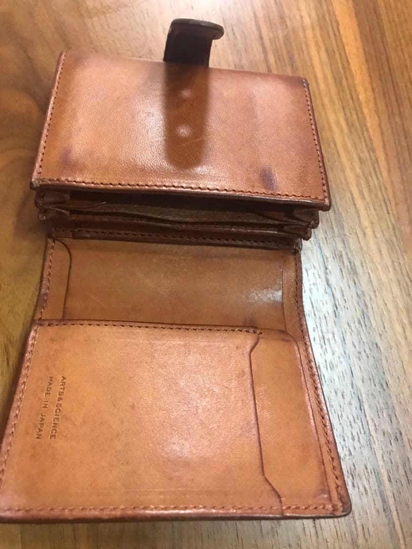 アーツアンドサイエンス　JABARA NI WALLET キャメル　牛革　財布