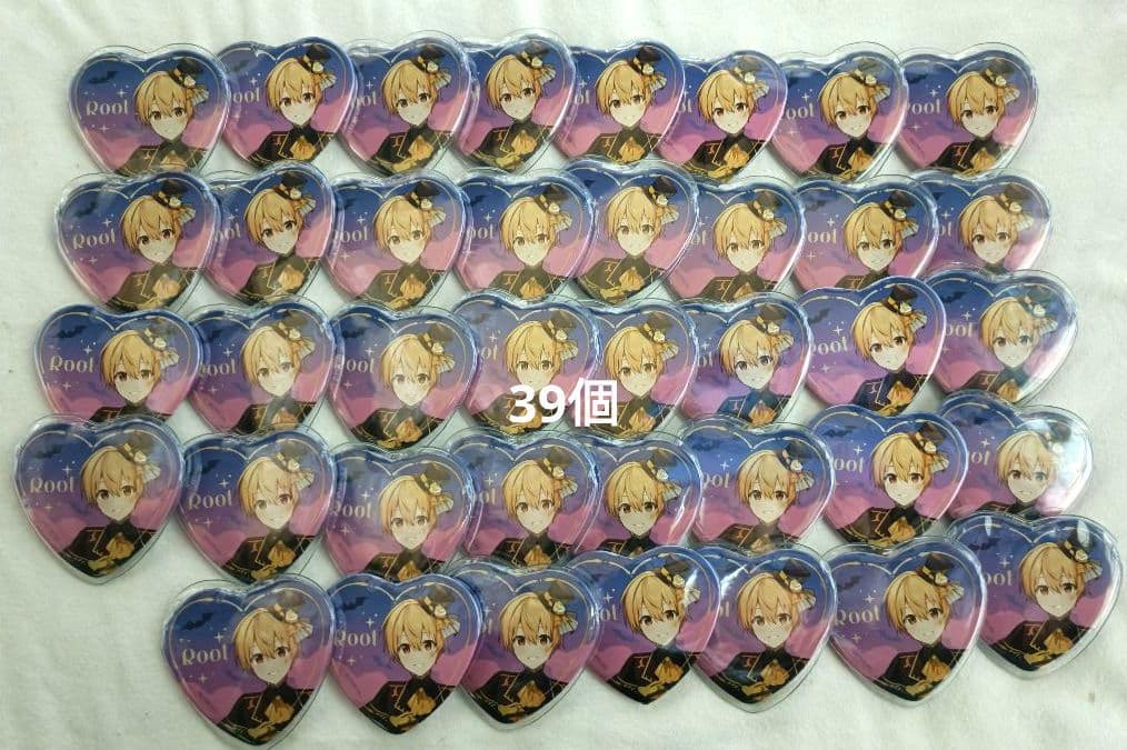 すとぷり　るぅと　ハートの缶バッチ　2023　ハロウィン　等身