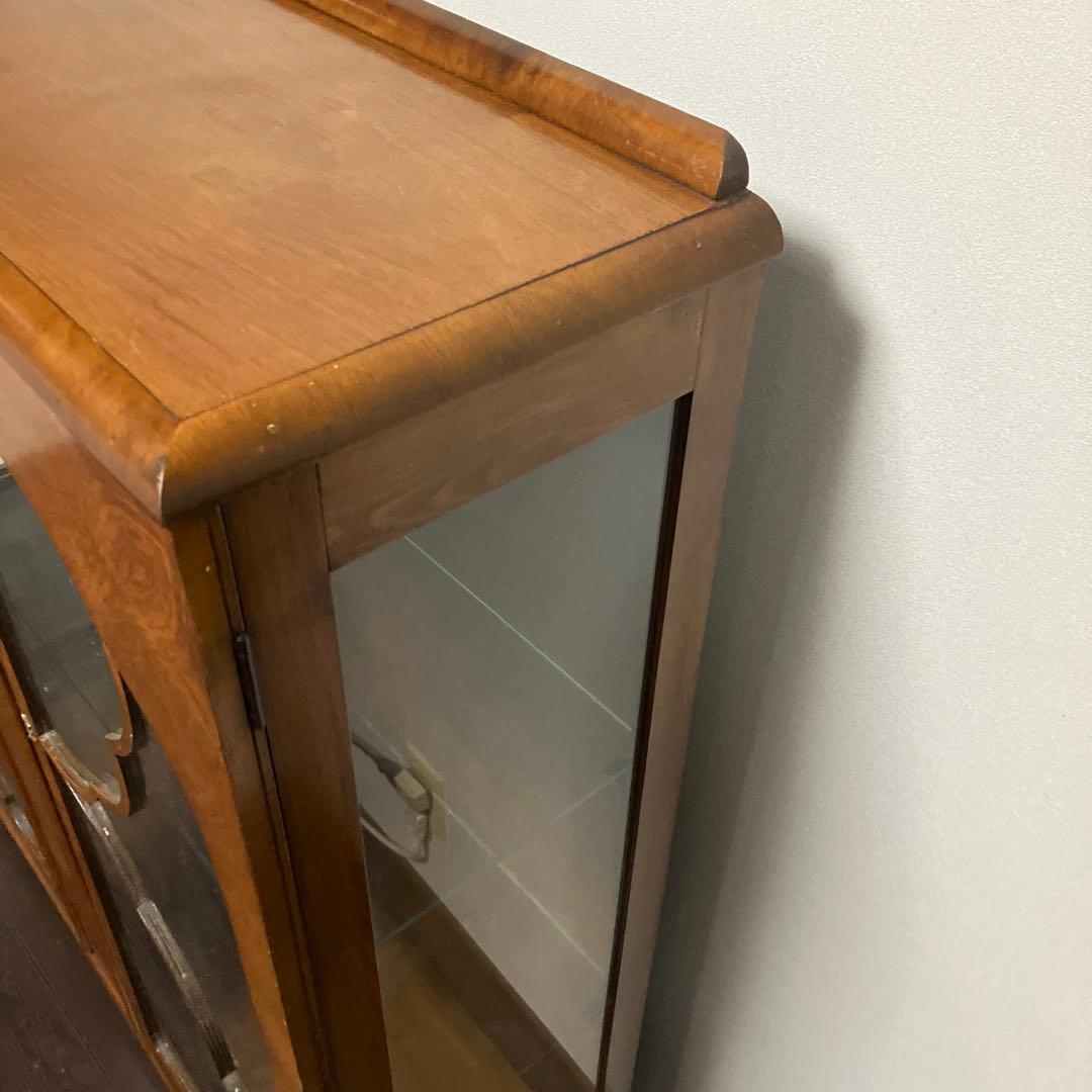 アンティーク　ビンテージ　英国　ショーケース　キャビネット 飾り棚　京都レトロ