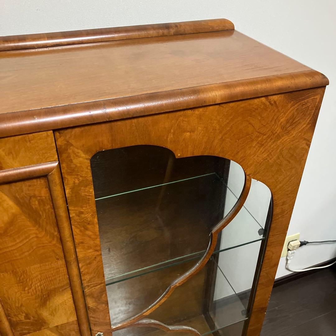 アンティーク　ビンテージ　英国　ショーケース　キャビネット 飾り棚　京都レトロ