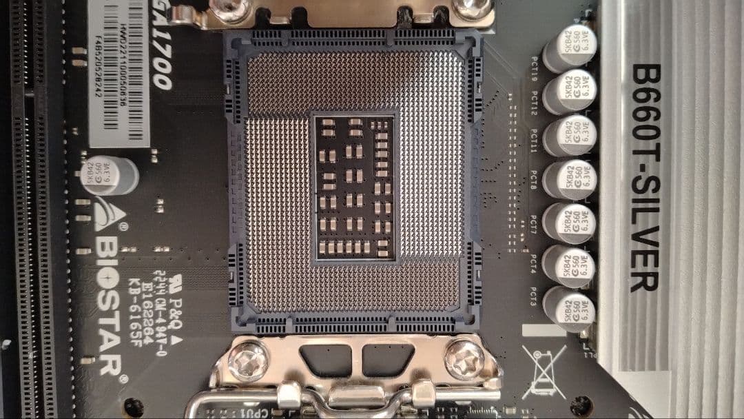 【動作未確認】BIOSTAR B660T-SILVER MiniITX おまけ付