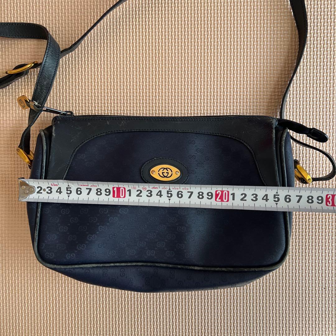 GUCCI グッチ GG ショルダーバッグ ネイビー