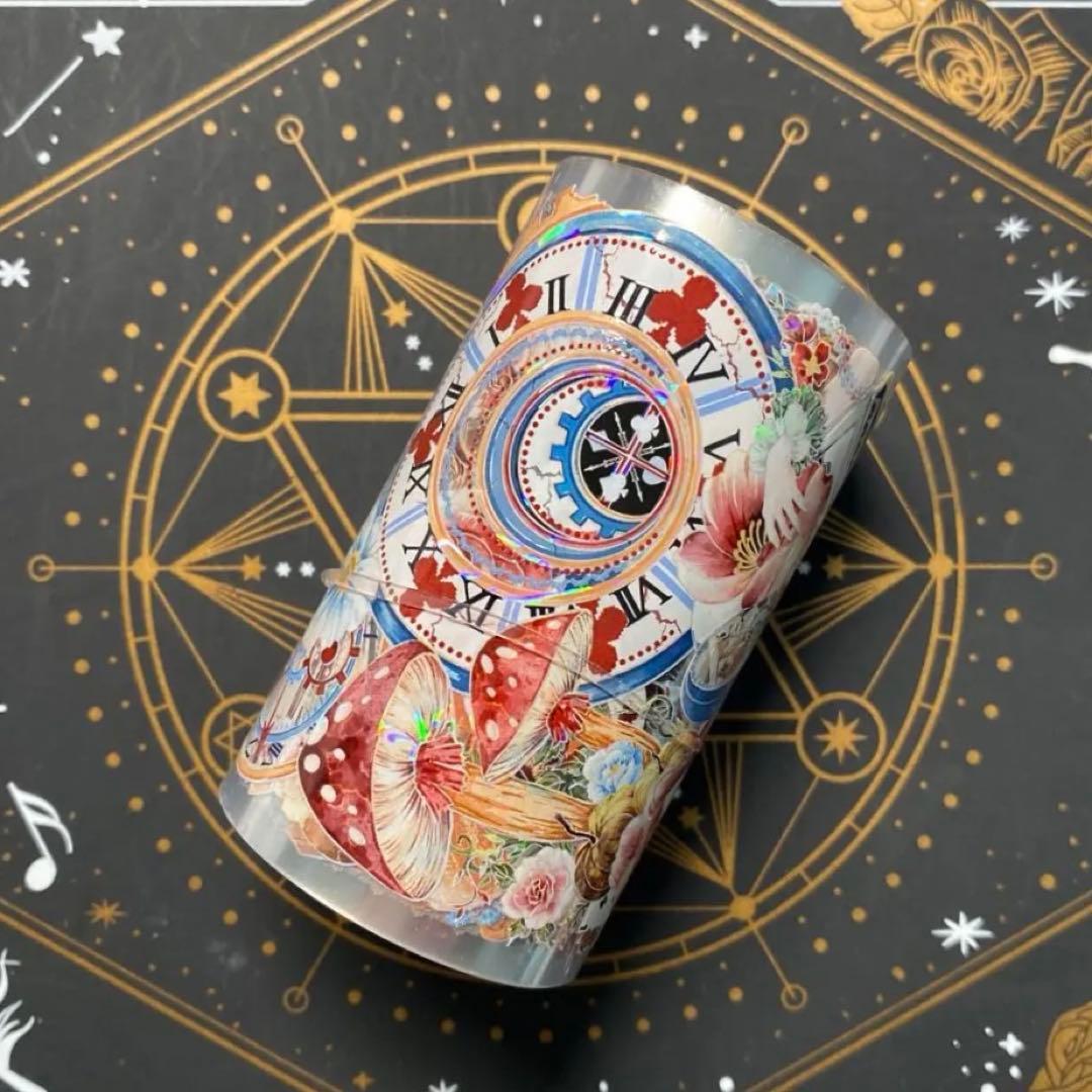 【9221】海外　中古巻　貝殻光マスキングテープ　アイリス　童話世界　残量多め