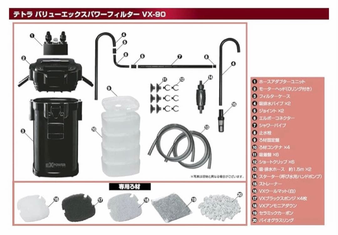 テトラ プレミアムVXパワーフィルター 90
