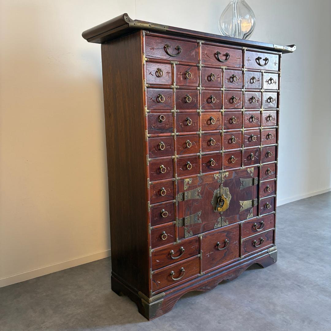 李朝　薬箪笥　薬屋のひとりごと