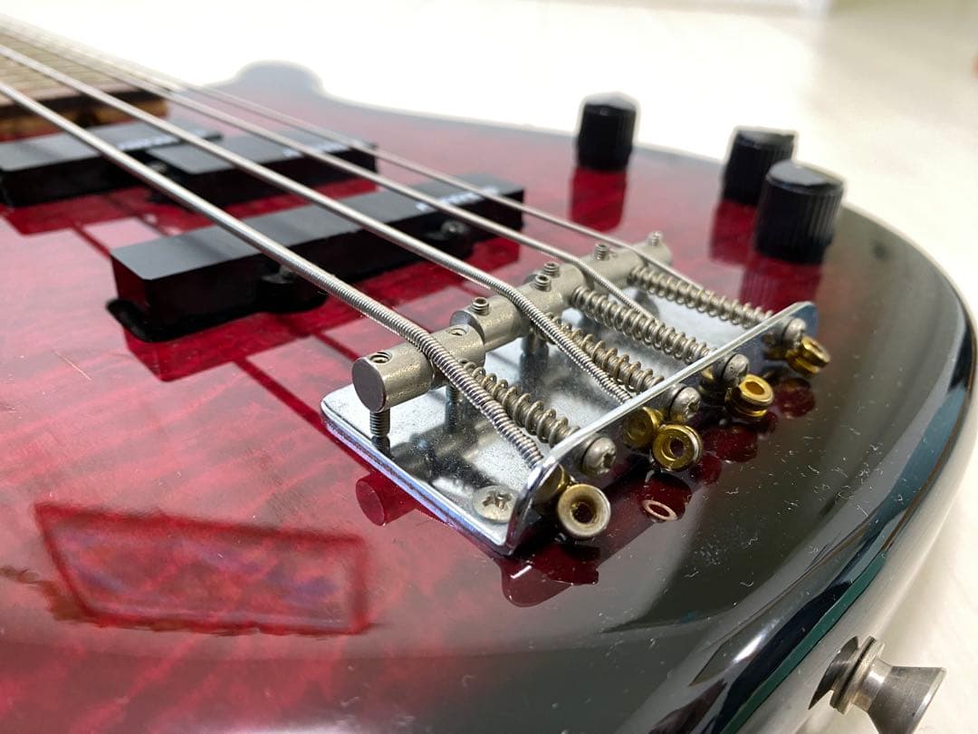 FERNANDES FRB-40 深紅キルト 美品 ギグバッグ付