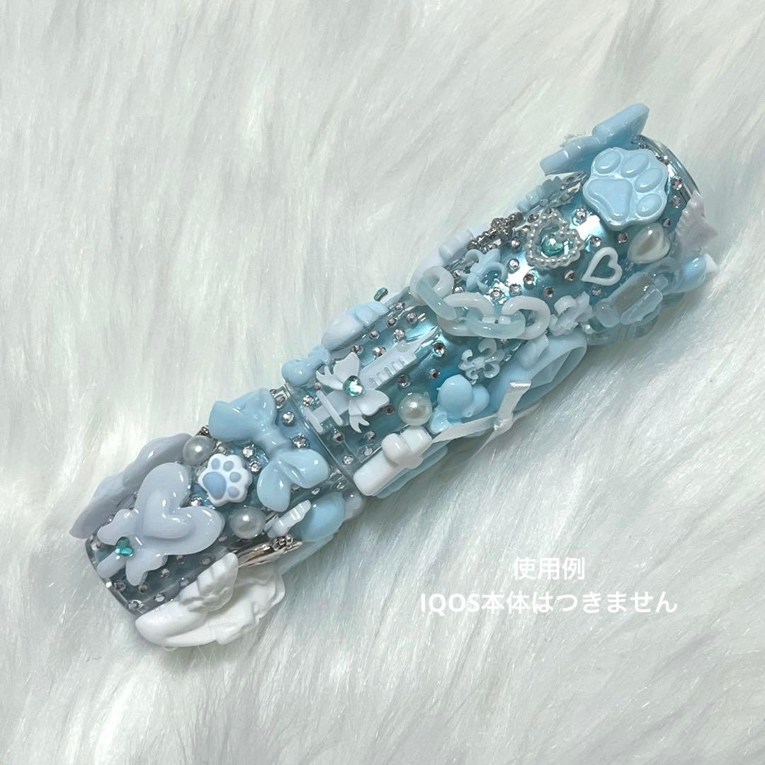 IQOSイルマデコ　イルマワンデコ　水色　ホワイト　魔法少女　天使　埋め尽くし