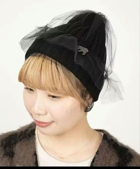 CA4LA　WEDNESDAYコラボTULLE KNITチュールニット帽