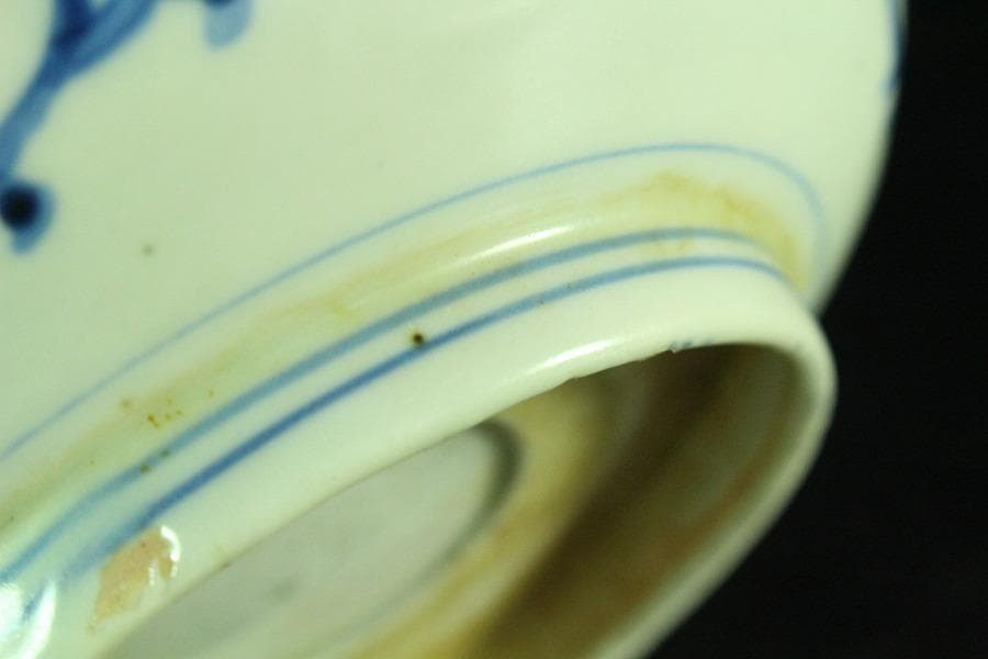 古伊万里 染付 鉢 皿 六点揃 江戸末期(K-A868)