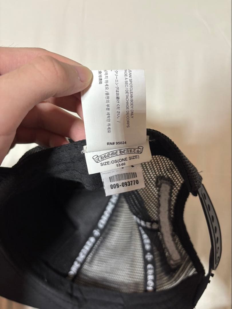 CHROME HEARTSキャップ ブラック メッシュキャップ USA産