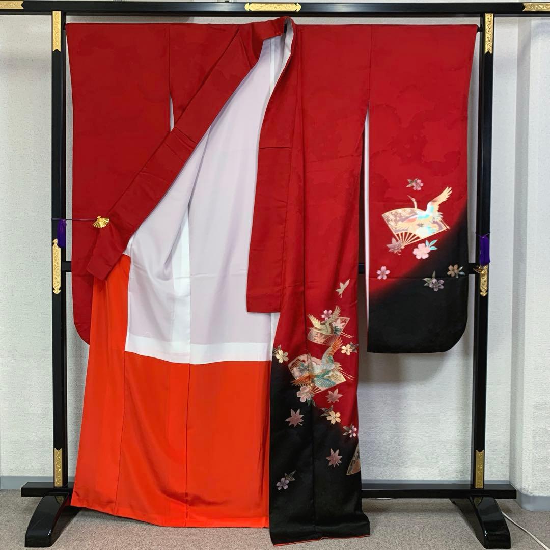 511zu24.209y8.小物.407u11○振袖 金彩 地紋○美品 成人式