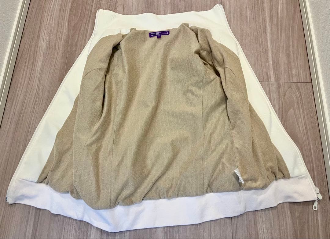 BEAMS GOLF ダンボールニット ジップアップブルゾン M ホワイト