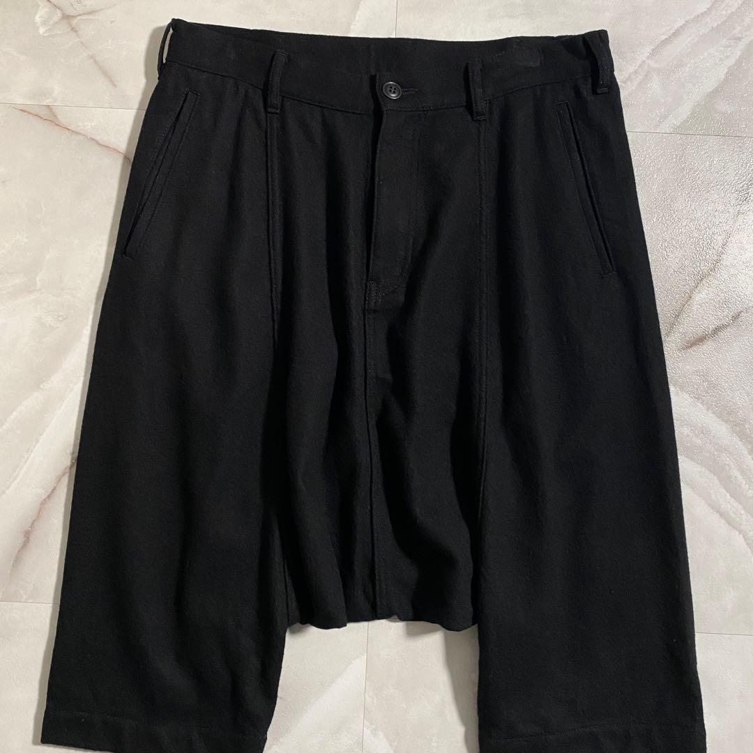 A16634 美品 コムデギャルソンオムプリュス 12AW 縮絨ペンギンパンツ黒