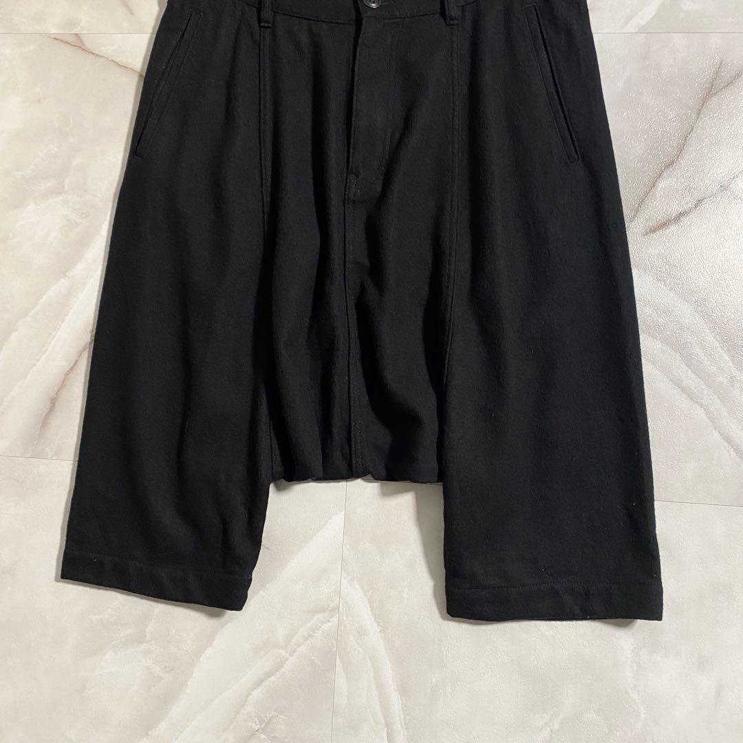 A16634 美品 コムデギャルソンオムプリュス 12AW 縮絨ペンギンパンツ黒