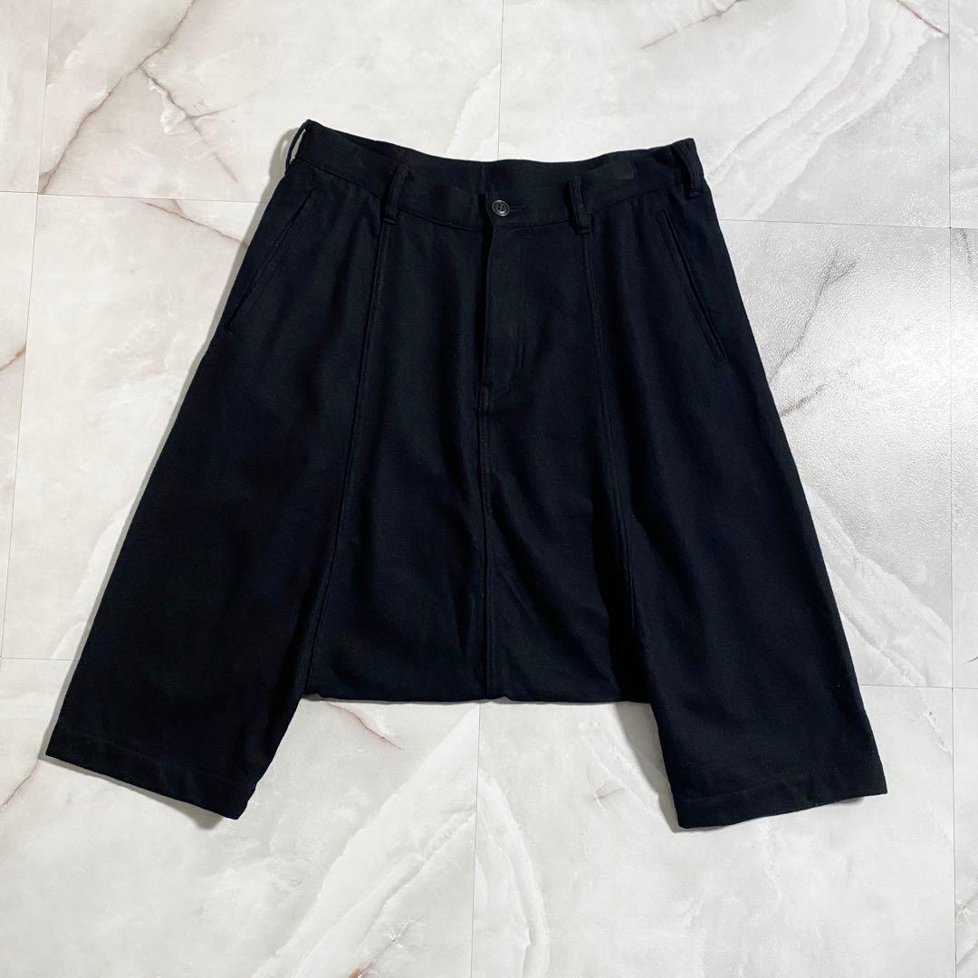 A16634 美品 コムデギャルソンオムプリュス 12AW 縮絨ペンギンパンツ黒