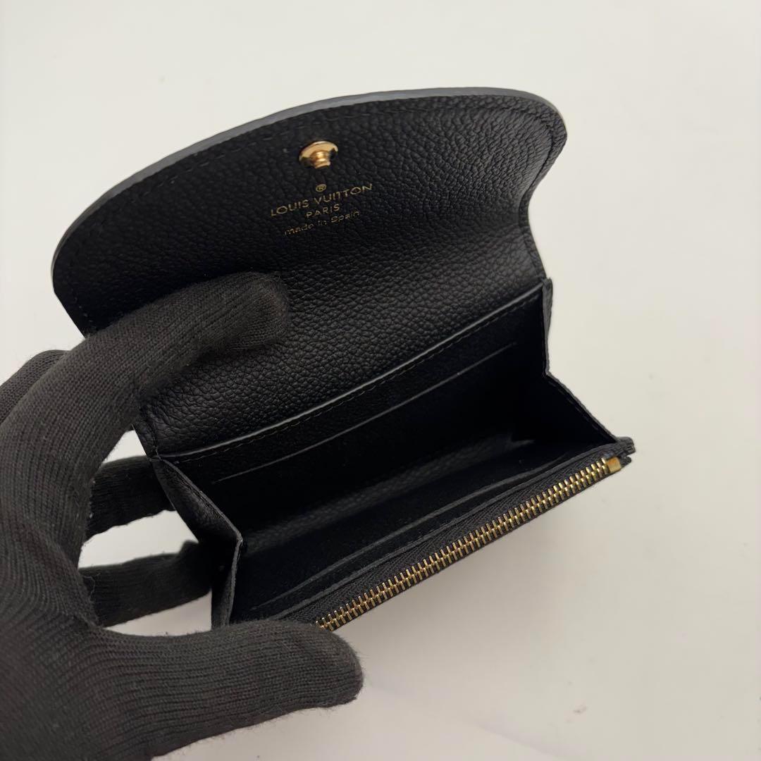 IC搭載　極美品】ルイヴィトン アンプラント ポルトモネ ロザリ ノワール 小銭