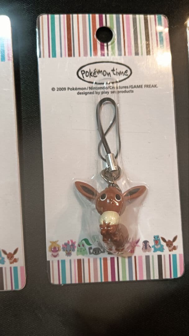ポケモンタイム ストラップ イーブイ ブラッキー エーフィ 3セット 新品
