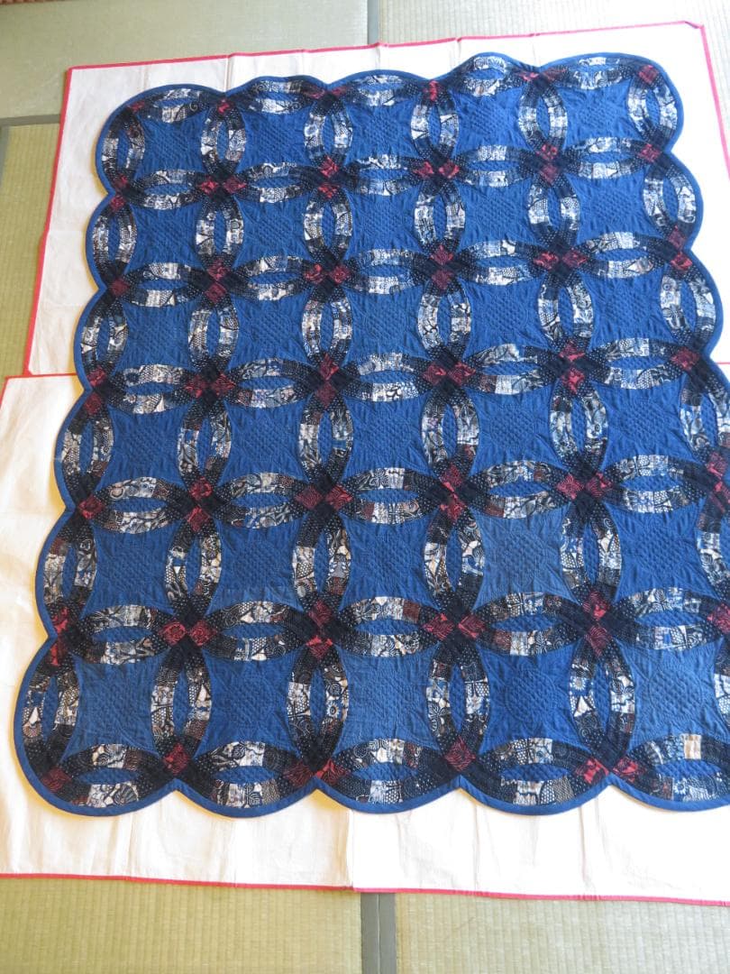 No.A360　古布のタペストリー（ダブルウエディング）