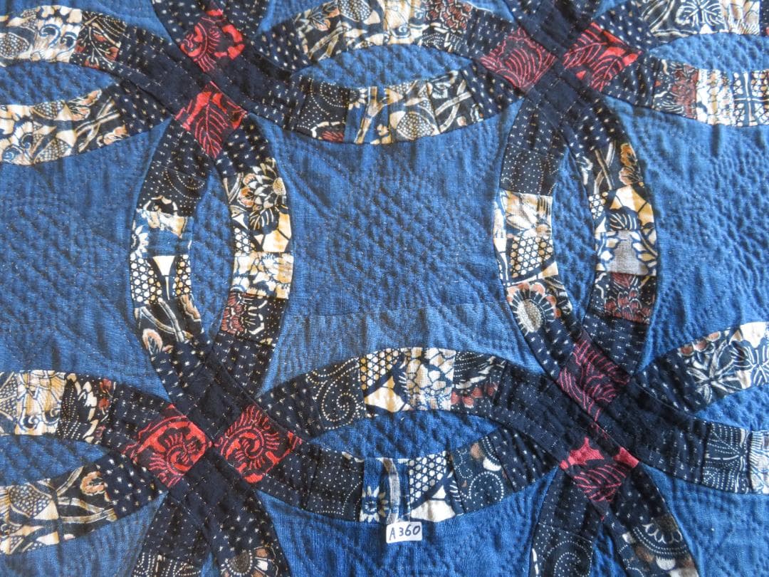 No.A360　古布のタペストリー（ダブルウエディング）