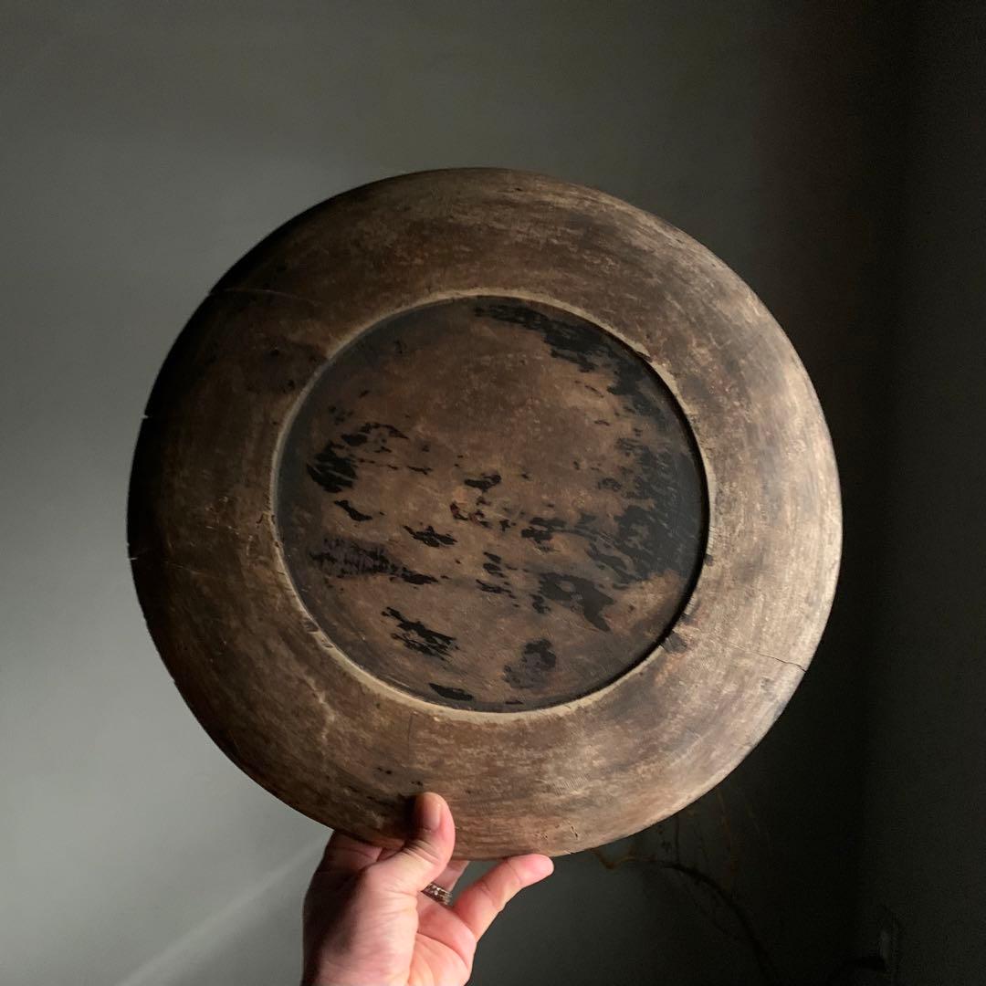 やつれ盆 枯れ盆 貧数寄 朽木盆 古美術 古道具 アンティーク