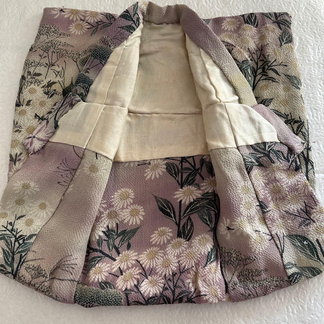 10147 人形の着物　江戸ちりめん　古布　6号