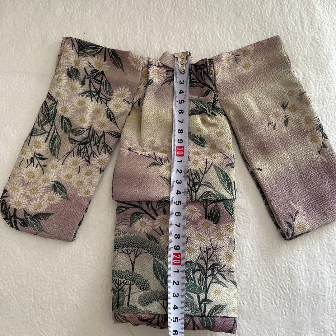 10147 人形の着物　江戸ちりめん　古布　6号