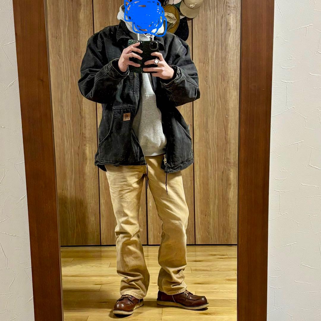 【極暖】カーハート リッジコート XL 黒 ダック地 ボア シエルパライニング