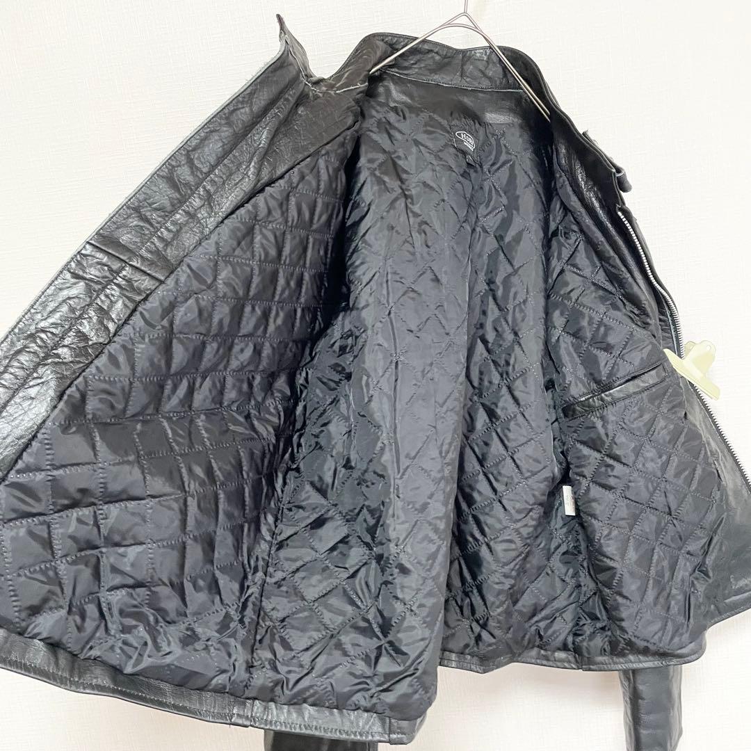 ホーンワークス 本革 シングルライダース ブラック アメカジ