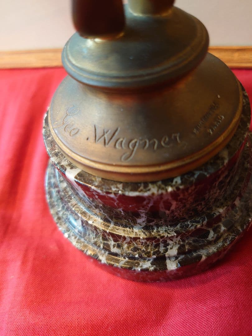 ドイツ19世紀 「Geo.Wagner」フランスアール・デコ　ダンサーブロンズ像