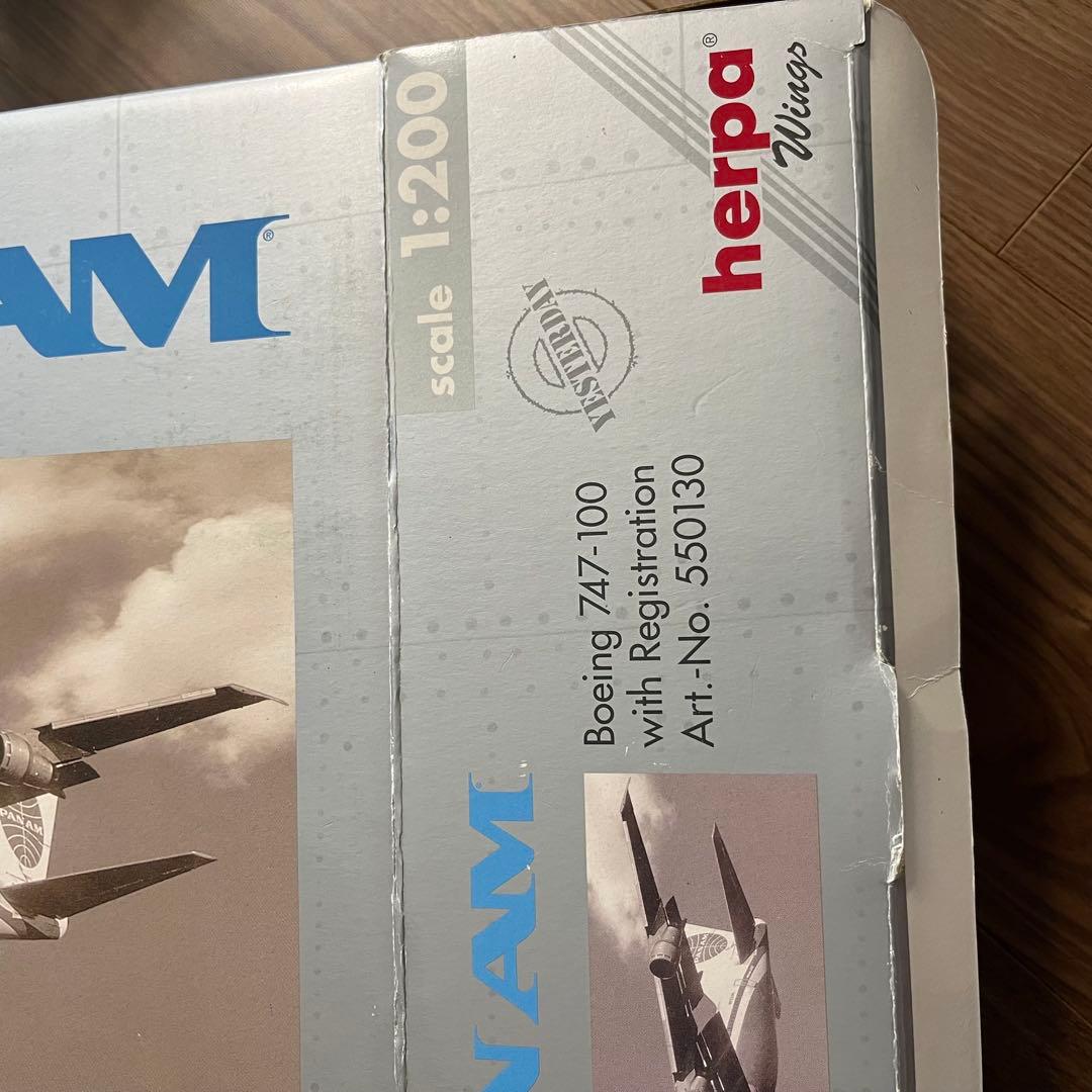 航空機・ヘリコプター PAN AM Boeing 747-100 1:200