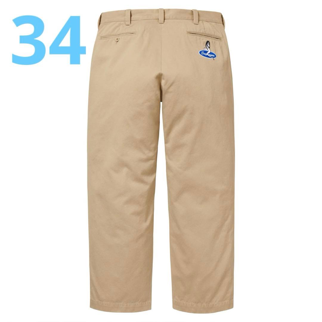 パンツ 25aw supreme pin up chino pant 34