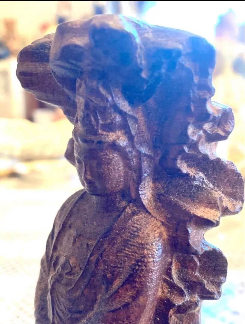 フランス購入　アンティーク　仏像　木彫り？　ビンテージ　ヴィンテージ