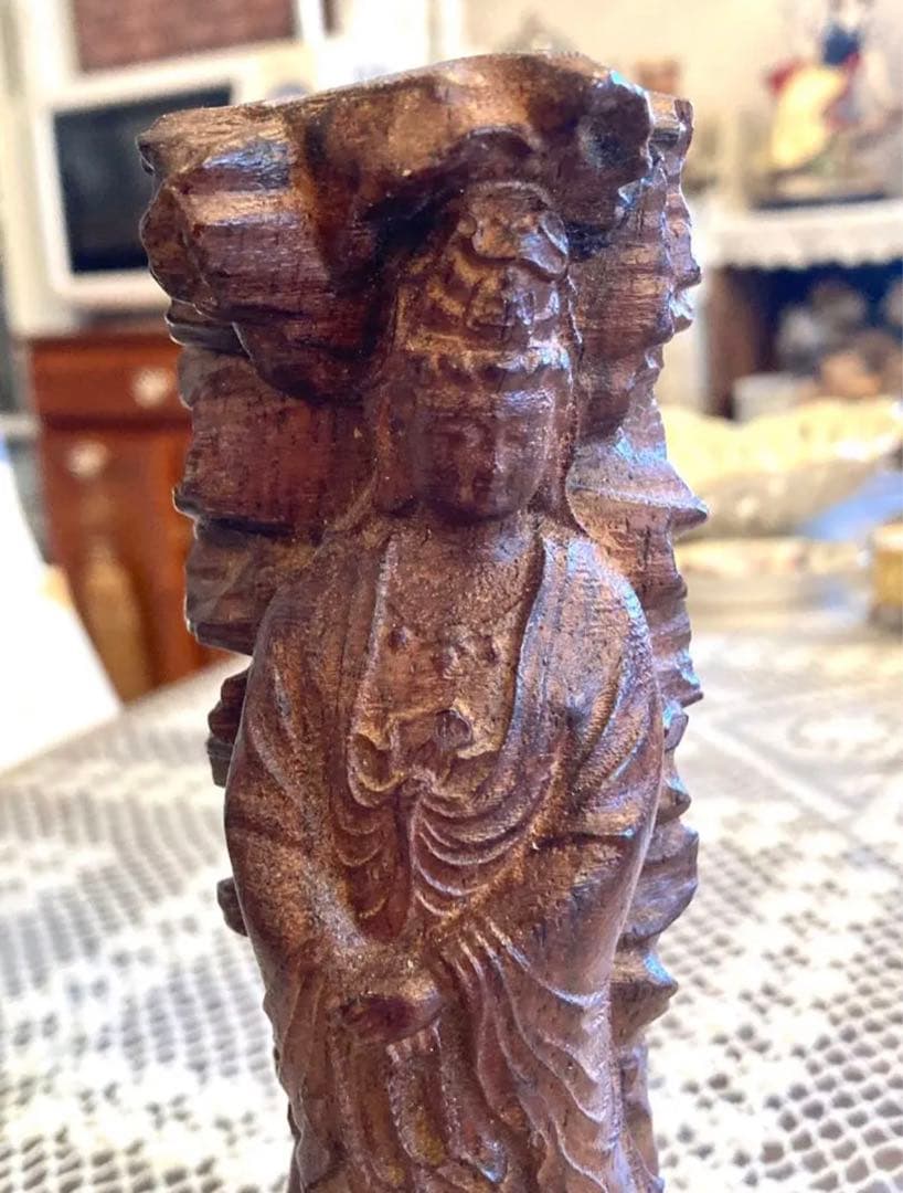 フランス購入　アンティーク　仏像　木彫り？　ビンテージ　ヴィンテージ