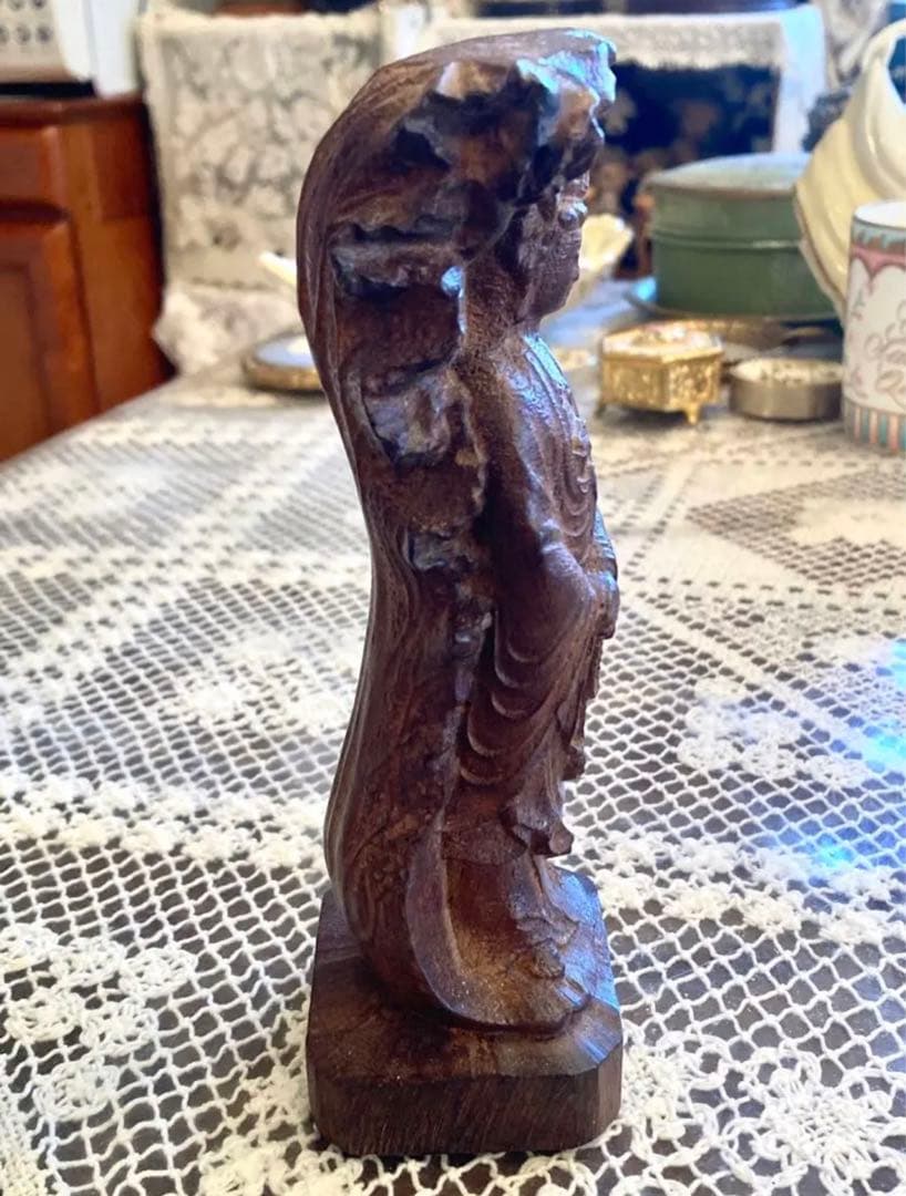 フランス購入　アンティーク　仏像　木彫り？　ビンテージ　ヴィンテージ