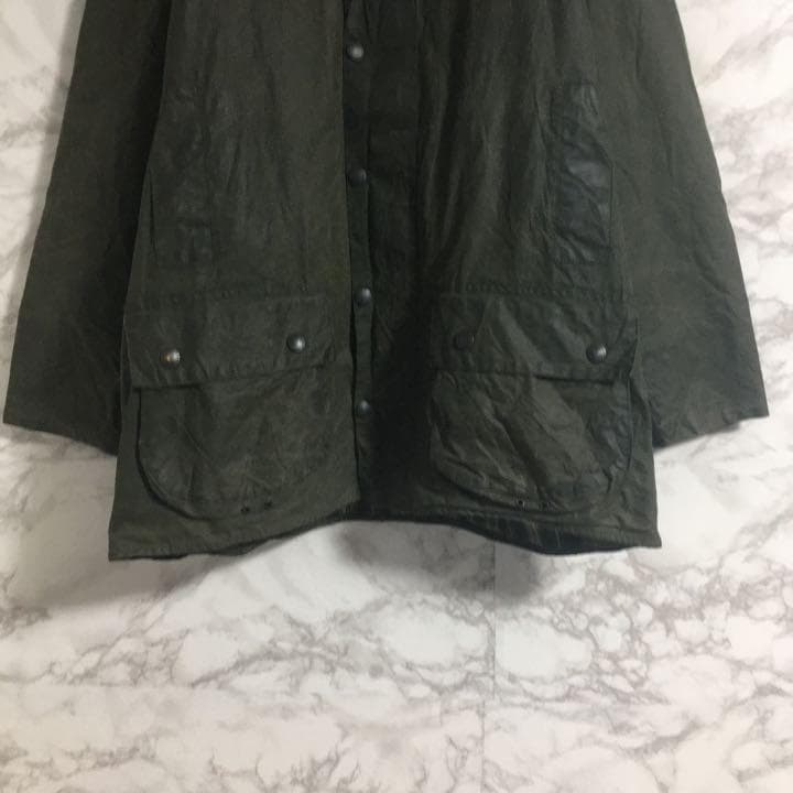 バブアー　ビューフォート　オイルドジャケット　襟コーデュロイ　カーキ　Ｌ☆
