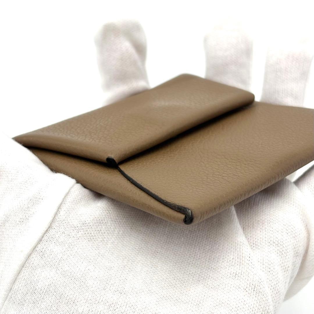 美品✨HERMES バスティア シェーブル D刻 エトゥープ ケース