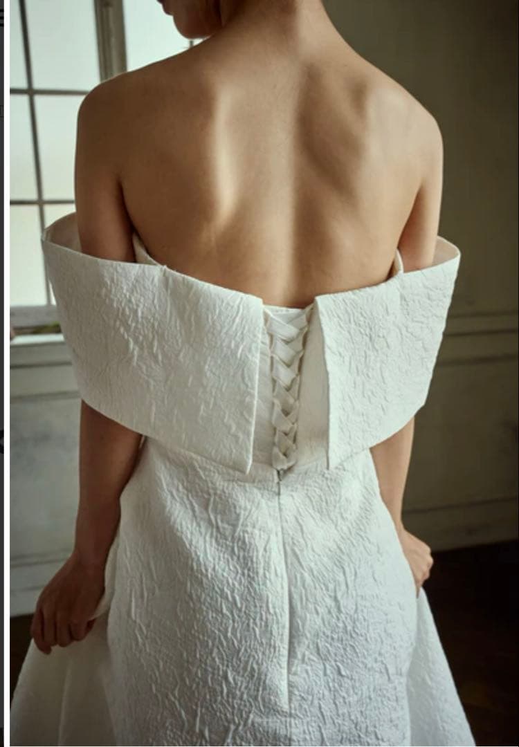 dressproduction オフショルダー ウェディングドレス W277