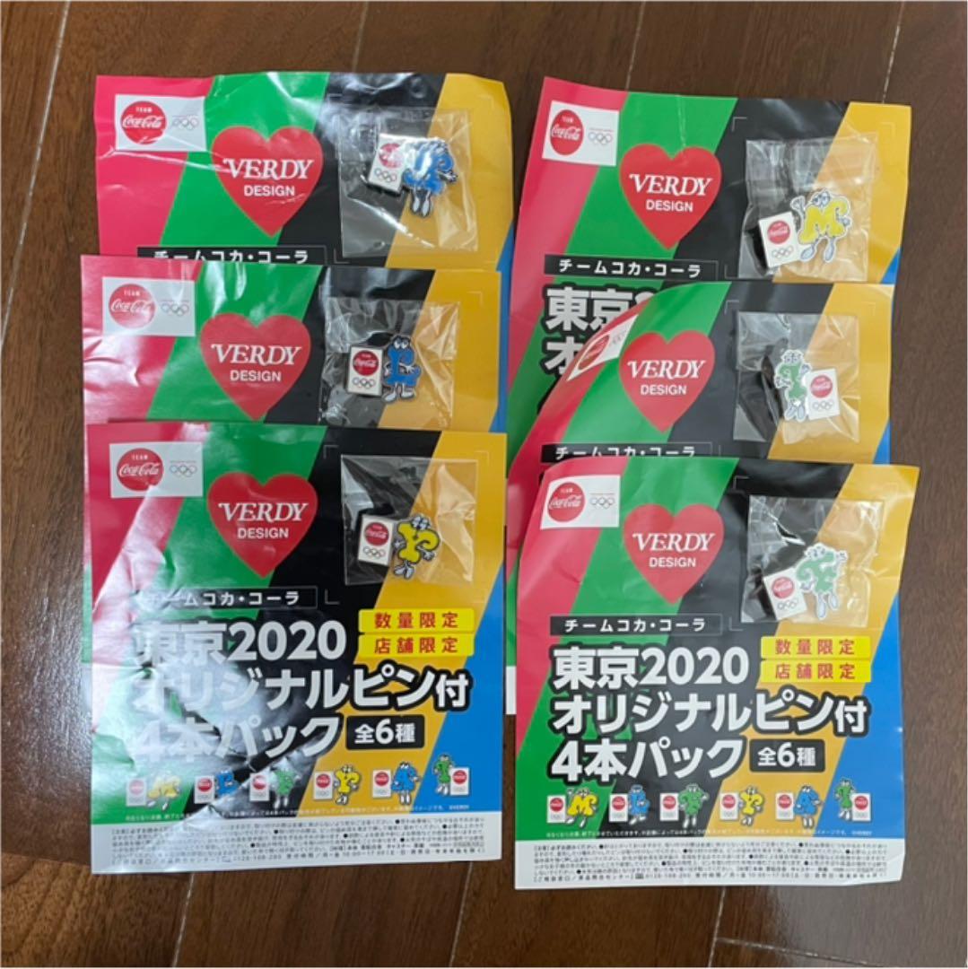 2020東京オリンピック Verdyデザイン　コカコーラピンバッジ 6点セット