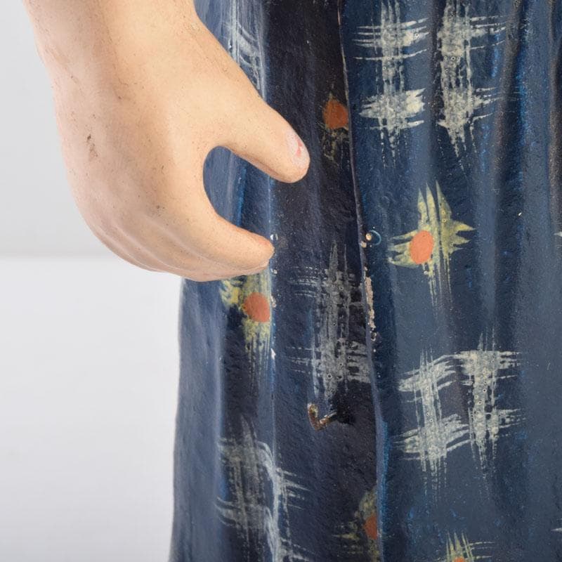 博多人形　陶人形　童　男の子　置物　時代箱　C　8739A