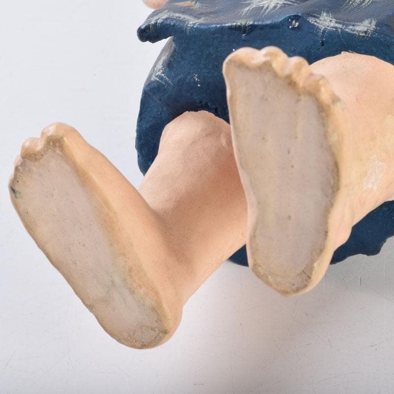 博多人形　陶人形　童　男の子　置物　時代箱　C　8739A