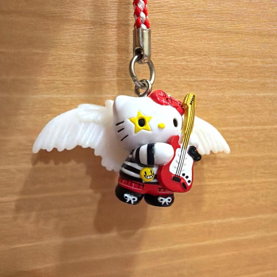 ♡激レア♡ハローキティ ロック パンク 根付け ストラップ 天使