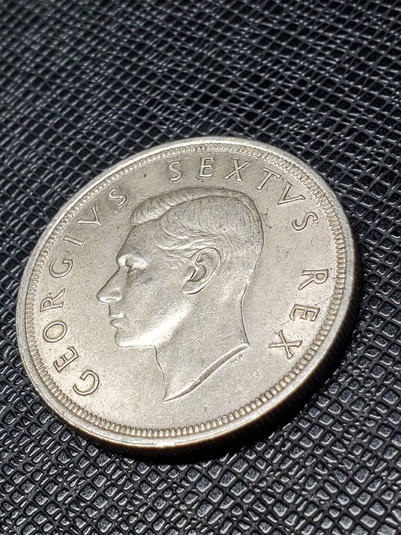 1963.　銀貨　1652年-1952年　南アフリカ　5シリング