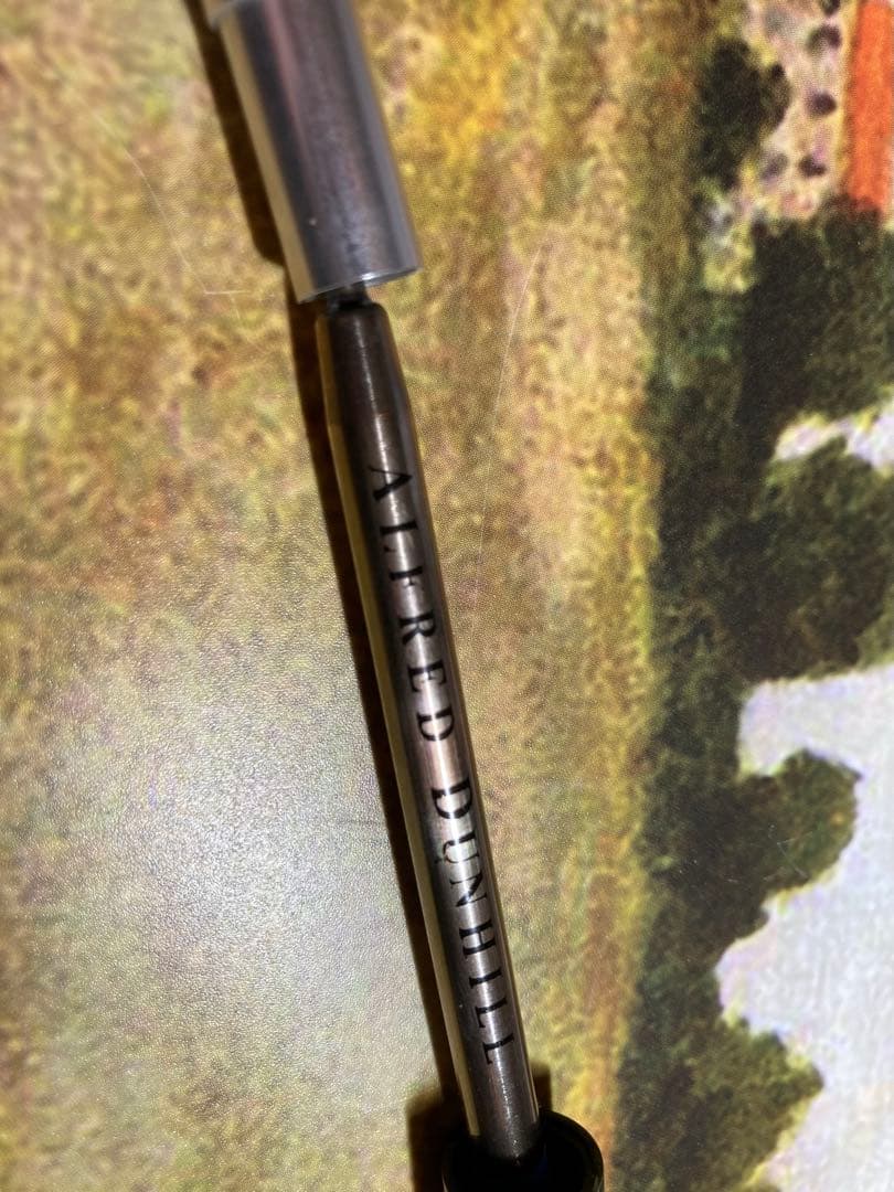ダンヒル　ボールペン　カーボンファイバー　ブラッシュトパラジウムAD2000