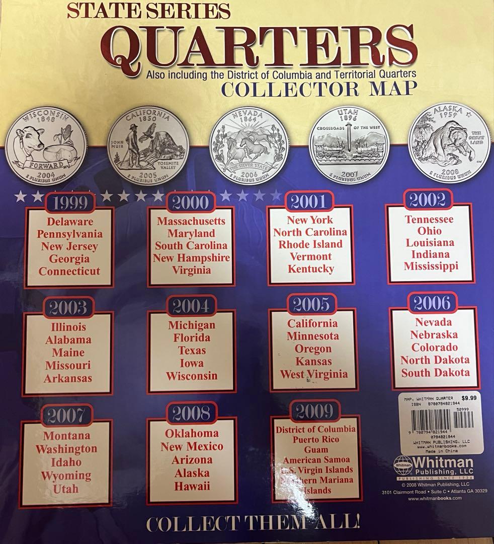 アメリカ25セントクォーターアルバムコレクションおまけ付き